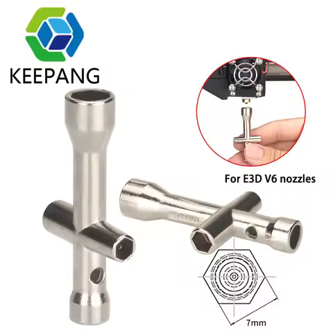 E3D V6 Nozzle Mini Spanner M2 M2.5 M3 M4 Screw Nut Hexagonal Cross 7mm Wrench Sleeve socket Maintena