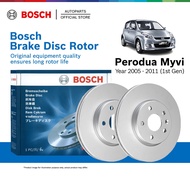 Bosch Front Brake Disc Rotor for Perodua Myvi 1.0 1.3 1st Gen (2005 - 2011) - 0986AB9889 (2pcs)
