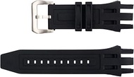 for Invicta Subaqua Reserve Watch Bands Replacement Strap with Bukcle - Black Rubber Silicone Invicta Watch Strap