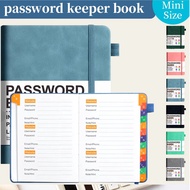 [Anti-Theft Lock Design/Waterproof Leather Cover] Password Organizer Notebook Password Organizer/Pas