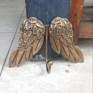 GANTUNGAN Clothes Hanger - Jacket/Antique brass hook/brass hook wing