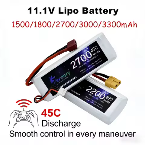 3S 11.1V LiPo Battery 45C/60C 1500mah 2200mAh 3300mAh With T Deans XT60 Plug for RC Car Airplane Boa