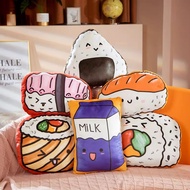 Cute Japanese Original Sushi Rice Ball Hand-Painted Pillow Cushion Student Nap Pillow Gift Unique Cr