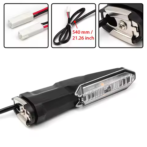 LED Turn Signal Indicator Lights Blinkers For Kawasaki Ninja Z H2 SE Z900 Z400 Versys-X300 KLR650 Mo