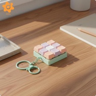 [utruiut0k] Mechanical Keyboard Fidget Keychain Click Sound Button Tester Keychain Multi-Functional 
