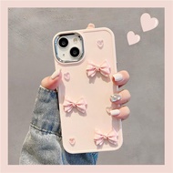 Suitable for IPhone 11 12 Pro Max X XR XS Max SE 7 Plus 8 Plus IPhone 13 Pro Max IPhone 14 15 Pro Max Phone Case Knots Heart Simple Cute Feeling Accessories