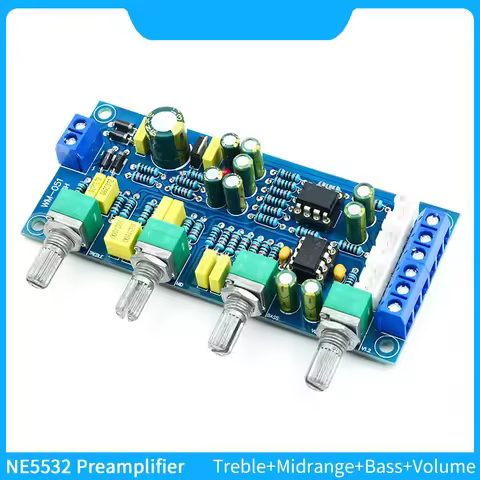 NE5532 OP-AMP HIFI Preamplifier tuning board Bass Treble Balance Volume Tone EQ Control Board For Am