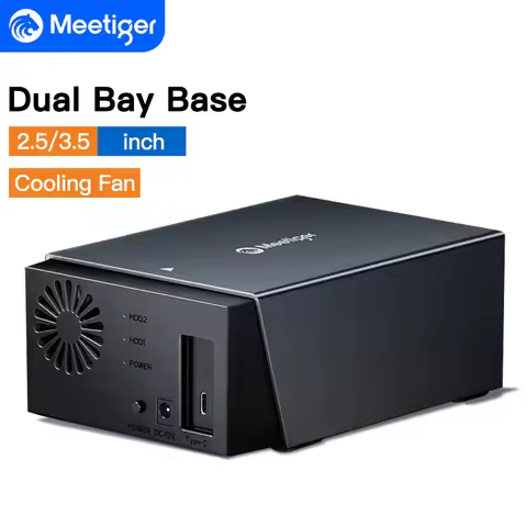 Meetiger Type-C HDD Docking Station SATA To USB 3.0 Hard Drive Docking Station for 3.5 Inch Hard Dri