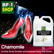 Antibacterial Shoes Sanitizer and Deodorizer Spray (ABSSD) - 75% Alcohol with Chamomile - 5L