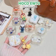 【imamura】For HOCO EW72 Case Cartoon Star Pattern Soft Silicone Earphone Case Casing Cover