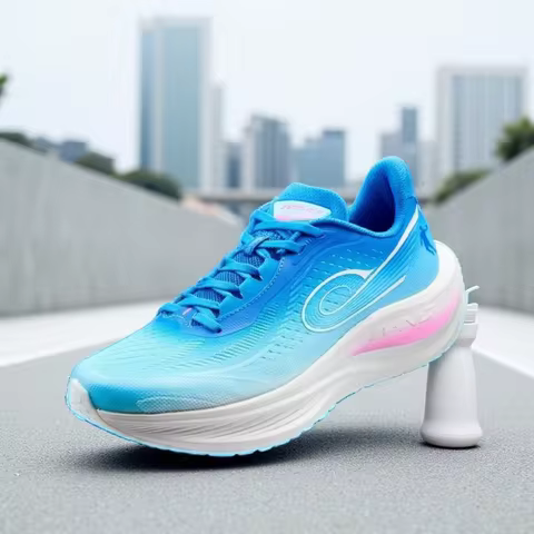 QIAODAN WIND 3TR Men Marathon Running Shoes 2025 Thick Sole Shock Absorption Sport Shoes Rebound Tra