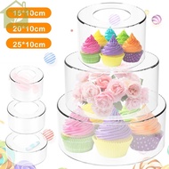 Acrylic Fillable Cake Stand Clear Cake Riser Cylinder Cupcake Stand Decorative Cake Display Round Cake Display Stand Reusable Cake Holder SHOPABC1814