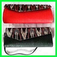 ☋ ◭ ✹ K'na K'noon T'nalak/ Tinalak Double Strap Clutch Bag