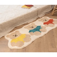 [LUKALAP] Colorful LUKA BEAR Long Rug Footmat Floor Mats