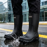 M Million Steps Fashion Rain Boots Men's New Style Waterproof Shoes Short Tube Anti-slip Rain Boots 