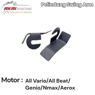 Cover Pelindung Swing Arm Engine Mounting Matic Vario Beat Scoopy Genio Nmax Aerox Bahan Besi Akai R