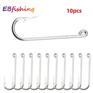 10pcs Fishing Hook Stainless Steel Round Haddock Hooks