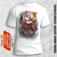 MESIN FREE FIRE T-SHIRT 9 SIZES KIDS TO ADULTS QUALITY ORIGINAL PICTURE PRINTING MACHINE DTG PRINTIN