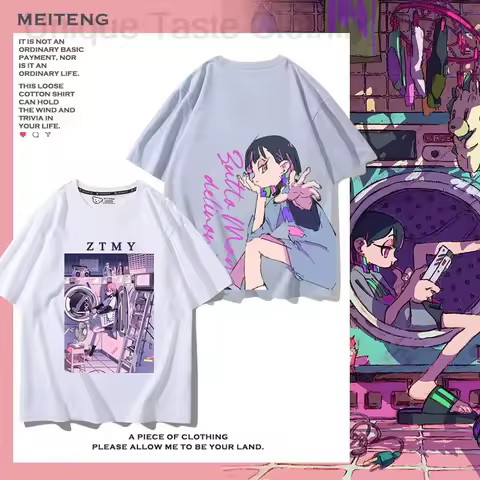 Zutto Mayonakade Iinoni T Shirt ACAね Cartoon fashion Harajuku print t-shirt ZUTOMAYO ZTMY Trend Stre