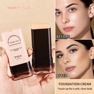 2 In 1 Foundation Stick with Brush Makeup Cosmetic Brighten Skin Tone Foundation