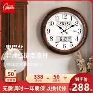 Chinese Style New Chinese Clock Fashion Wall Clock Living Room Atmospheric Solid Wood Quartz 6B76 Ho