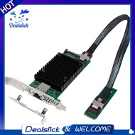 JL82599EN Chip 10G Network Card M. 2 to 10G Ethernet Server Adapter M. 2 B+ M X520 for Win11/for Win