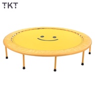 TKT Trampoline Children's Home Foldable Adult Fitness Spring Hopper Baby Bed with Protective Net Training