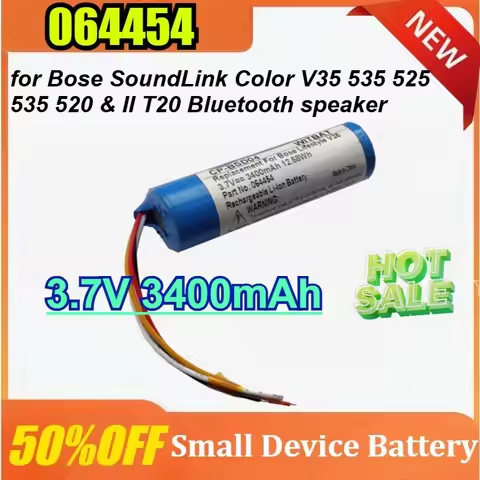Newly 064454 3.7V 3400mAh Replacement for Bose SoundLink Color V35 535 525 535 520 & II T20 Bluetoot