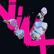 KIKIFA League of Legends Necklace, Game LOL Jinx Ekko Earrings, Cool Arcane Season 2 Cosplay Costume