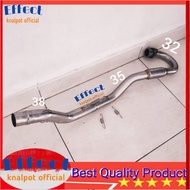 Leheran knalpot mesin Megapro Tiger Rangka klx Bore up pipa depan 32 stainless Leher KLX mesin Tiger