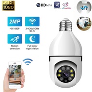 1080P CCTV Camera Cam 360°Home WiFi Bulb Connect to Cellphone