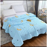 Bed-cover-divan- Selimut Bed Cover Uk King Size 180X200 Cm Fine Material Korean Design - Taddy Moon