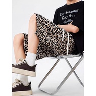 56MEN Short pants CK34 Shorts Elastic Waist Tiger Print There Is A Bag. Men's Casual Elasticated