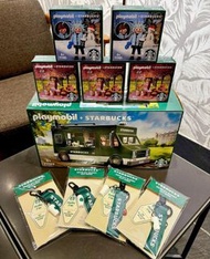 現貨💢PlayMobil x Starbucks 系列🌟 匙扣 Keyring 🌟PlayMobil x Starbucks 系列 專用展示板 珍藏必備🌟 韓國 Starbucks x PlayMob