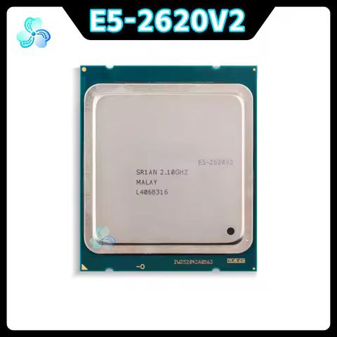 Xeon E5-2620V2 CPU SR1AN 6-Cores 12-Thread 2.10GHz 15MB 80W LGA2011 22nm E5 2620 V2 Server CPU Proce
