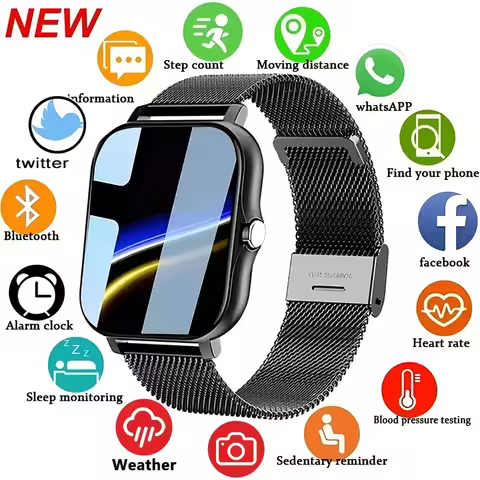 2025 New Y13 Smartwatch Bluetooth Calling Waterproof Heart Rate Sleep Monitor Pedometer Sport Smart 