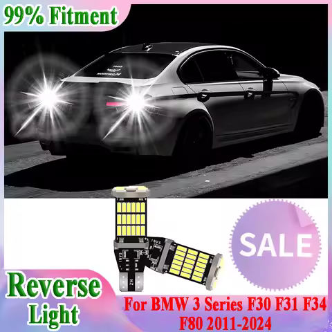 2PCS T15 W16W Car LED Reverse Light Bulb 6000K White CSP Chips For BMW 3 Series F30 F31 F34 F80 2011