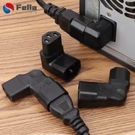 Server Rack Power Adapter C14 to C13 with 90 Degree Angled Plug for Tight Spaces, High Conductivity 