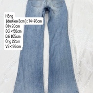 [2HAND ITEMS] Y2K Women's Slim Long Flared Jeans
