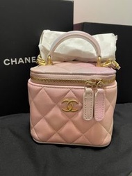 New Chanel chain bag with handle  全新Chanel 盒子 Chanel方盒 粉紅色