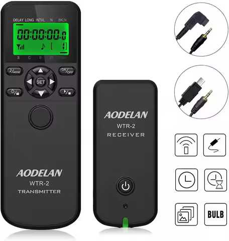 AODELAN Camera Timer Wireless Shutter Release Remote Control for Sony A7RV A9III A7IV A7 6300 A6000 