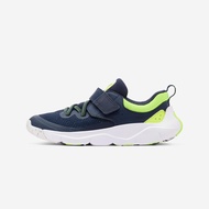 DECATHLON 兒童魔鬼氈及彈性鞋帶運動鞋－軍藍色