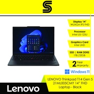 LENOVO Thinkpad T14 Gen 5 21ML005CMY Laptop 14" WUXGA IPS/U5-125U/Intel UHD/32GB DDR5/1TB SSD/Win11 