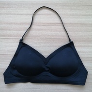 Bra Second-Hand Size S Black A B32 34/70-75 The Back Strap Is Single That Can Be Folded. The Sponge 