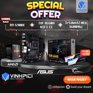 AMD COMBO Computer Set (R9 5900X + TUF B550M WIFI II + Trident Z NEO 3600MHz 32GB 16GBx2)
