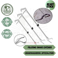 STAINLESS STEEL SNAKE CATCHER / SNAKE GRABBER / SNAKE CLAMP / SNAKE CONTROL STICK / PENGEPIT ULAR - 