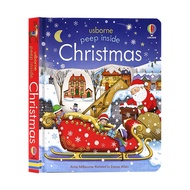 หนังสือภาษาอังกฤษ หนังสือเด็ก Usborne Book Peep Inside Christmas Book Christmas Gifts for Kids Children Activity Books Lift The Flap Book Hardcover Board Book English Reading Book Story Book for 3-6 Years Old หนังสือเด็กภาษาอังกฤษ