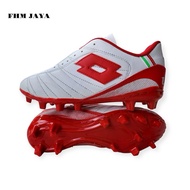 Lotto Azure Strip Leather Football Boots, Latest Children's Leather Football Boots, Size 33-37