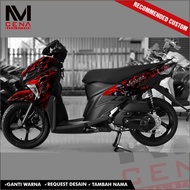 Sticker Decal Soul GT 125 Full Body, Sticker Mio Soul GT 125 Striping Soul GT 125 venom