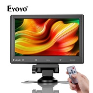 Eyoyo 7/10 inch Monitor 1024x600 Small IPS HDMI Monitor HDMI VGA AV Monitor with Remote Control & Sp